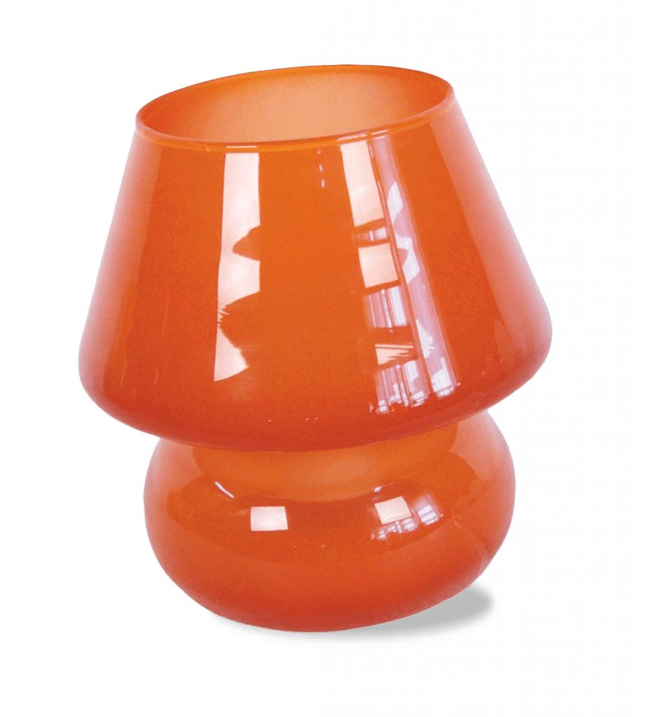 Lampe orange de chevet